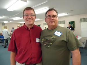 Rev. David Eck (L) and Gary Mitchell